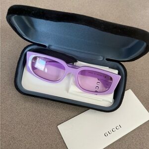 Gucci Purple Designer Glasses Modern Style
